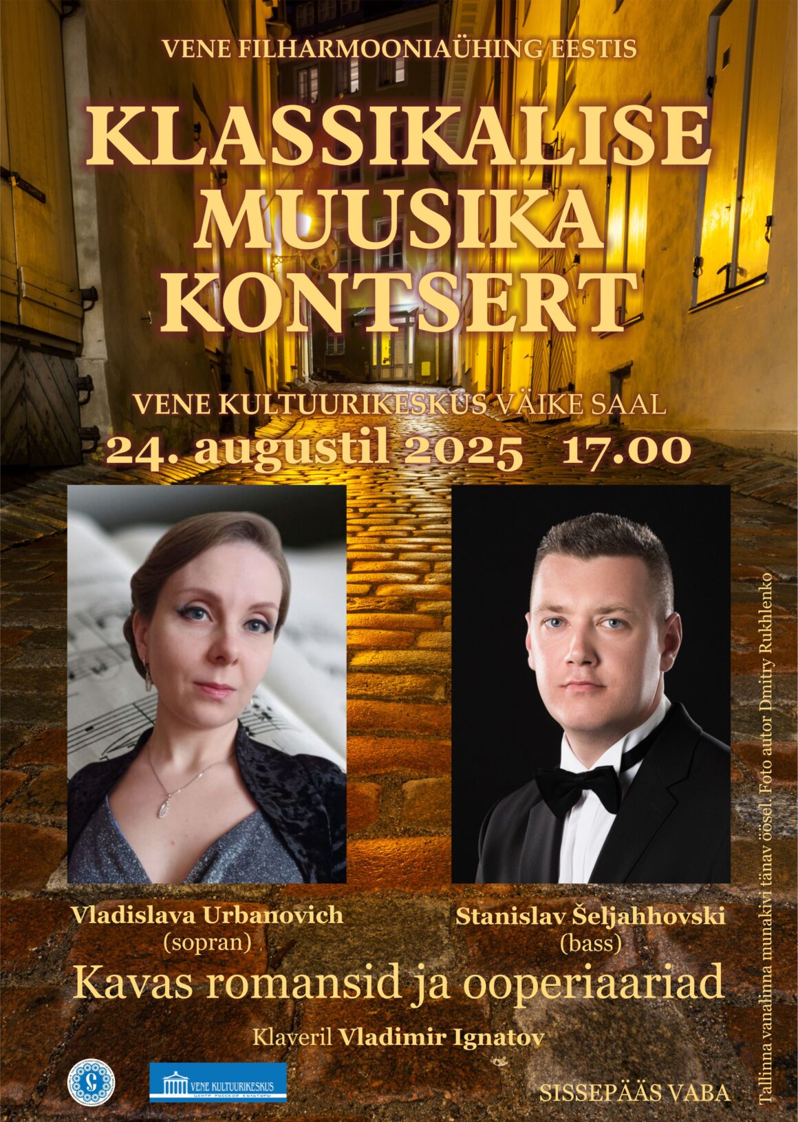 24.08.2025 – Vene Filharmooniaühingu solistide klassikalise muusika kontsert